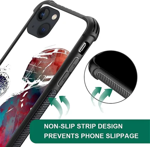 Miniatura 82 de Compatible con funda para iPhone 6 Plus/6s Plus,Bite Your Teeth Diseño de patrón asombroso, funda trasera dura de PC anti-arañazos y a prueba