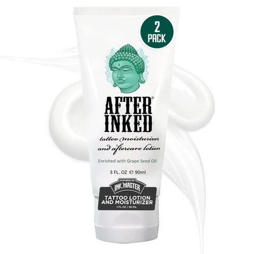 Miniatura 8 de After Inked Loción de cuidado posterior del tatuaje bálsamo hidratante para piel entintada, presentado en Ink Master, crema hidratante nutritiva