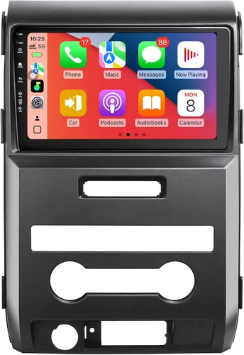 Estéreo de radio de coche para Ford F150 F-150 2009-2012, unidad principal de pantalla táctil Android 13 de 9 pulgadas, CarPlay inalámbrico y
