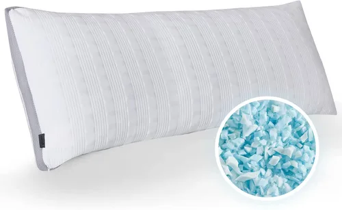 Miniatura 8 de Meoflaw Juego de 2 almohadas de enfriamiento de tamaño estándar, almohadas de espuma viscoelástica trituradas para dormir, almohadas estándar