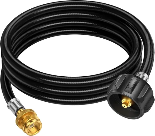 Miniatura 9 de Manguera Adaptadora de Propano de 6 Pies de 1lb a 20lb, Adaptador de Propano de 20lb a 1lb Convertidor, Manguera Adaptadora de Tanque de Propano