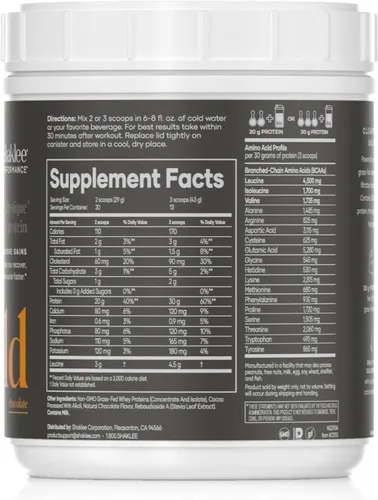 Miniatura 2 de Shaklee - Performance Advanced Physique 100% proteína de suero alimentada con pasto: fórmula de absorción rápida - 0.71 oz de proteína 110 calorías