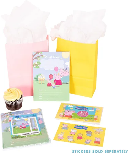 Miniatura 6 de Desert Cactus Peppa Pig - Tarjetas de invitaciones de feliz cumpleaños, 10 unidades con sobres para niños y niñas (estilo A)