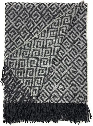 Alpaca Home Manta geométrica de alpaca con llave griega, 100% lana de alpaca bebé, 5.9 pies de largo x 4.25 pies de ancho, hipoalergénica, suave y