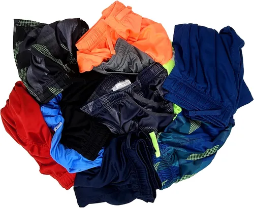 Miniatura 27 de Andrew Scott Pantalones cortos deportivos de baloncesto para niños con rendimiento activo y estilo de malla, varios paquetes