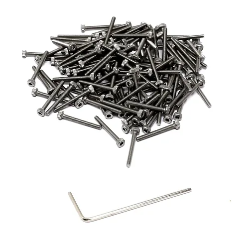 Miniatura 46 de iexcell 25 piezas M4 x 60/65/70/75/3.150 in paso de rosca 0.028 in acero inoxidable 304 cabeza hexagonal Tornillos Tornillos surtido Kit