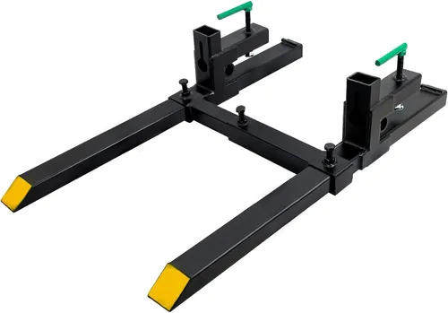 Miniatura 9 de Horquillas para paletas, abrazadera máxima de 43 pulgadas y 1500 libras en horquillas de tractor, accesorio de carga frontal resistente