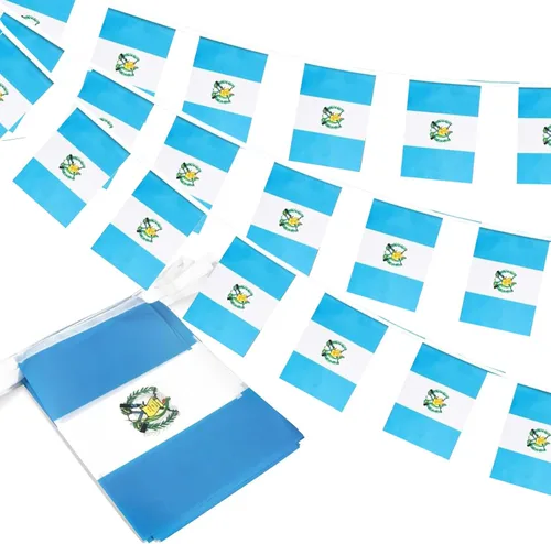 Miniatura 18 de Banderas de cuerda de 100 países, banderines internacionales, banderas del mundo para bares olímpicos, clubes deportivos, decoraciones escolares