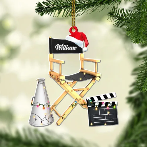Miniatura 13 de Personalized Name Filmmaking Christmas Ornament Film Clapboard Ornament Director Clapboard Christmas Ornament Movie Clapperboard Theater Ornament 156