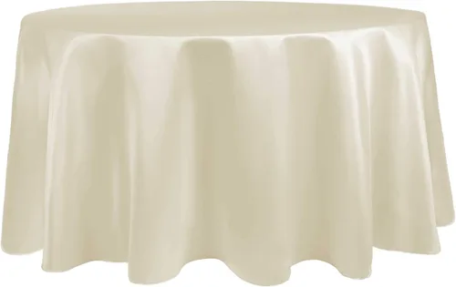 Miniatura 33 de Ultimate Textile Mantel redondo de satén nupcial de 60 pulgadas, se adapta a mesas de menos de 60 pulgadas de diámetro, berenjena morado berenjena