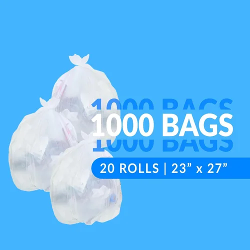 Miniatura 2 de Reli. Bolsas de basura de 6 a 10 galones 1000 bolsas transparentes Baño Fuertes Basura