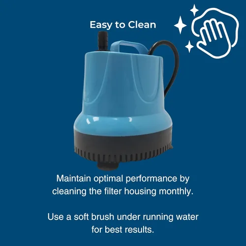 Miniatura 6 de Teamson Home Bomba de agua sumergible ajustable 1191 GPH de 100 W con un cable de alimentación de 6 pies y 4 boquillas diferentes para peceras