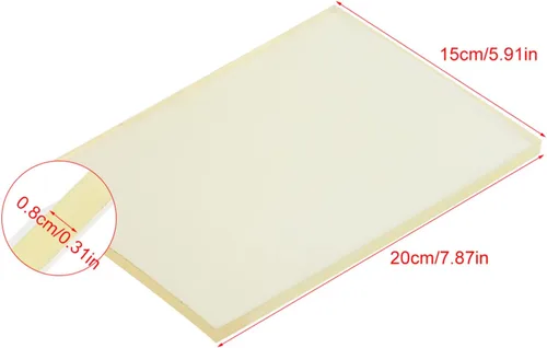 Miniatura 2 de Haosie Alfombrilla de punzonado de cuero, tablero de perforación de goma, almohadilla de perforación de cuero para manualidades, herramienta