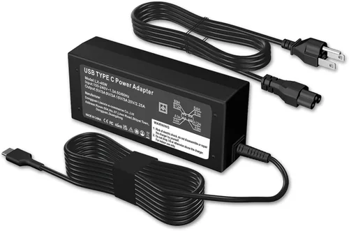 Cargador USB C de 45 W compatible con Acer Chromebook A18-045N1A A16-045N1A N17Q9 N17Q8 N18Q12 N18Q5 N18Q5 N16Q10 N17Q5 N18Q3 N19Q3 Tipo C Cable