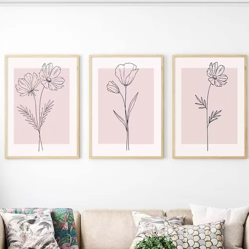 Miniatura 15 de Henri Matisse - Juego de 3 impresiones artísticas de pared de Matisse para decoración de pared, póster estético de lienzo colorido abstracto rosa