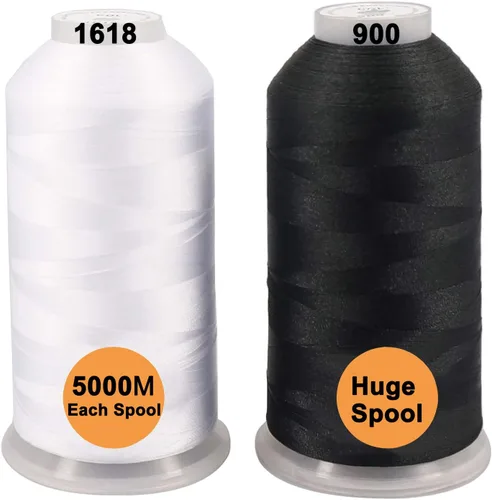 Hilos New Brothreads, 32 opciones, varios colores, de poliéster, para toda máquina de coser, carrete grande de 5,000 m