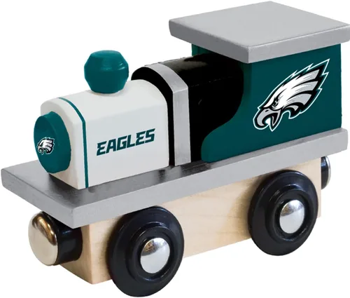 Miniatura 14 de MasterPieces NFL San Francisco 49ers - Tren de juguete de madera real, para mayores de 3 años, color negro
