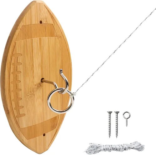 GSE Games & Sports Expert Ring Toss Game for Adults, Hook and Ring Toss Game Wall Mount for Outdoor/Indoor, Ring Toss Hook Game for Family Fun Party