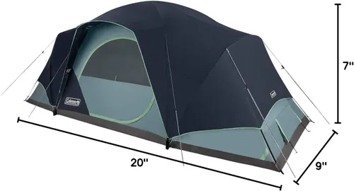 Miniatura 10 de Coleman Skydome XL - Tienda familiar grande con configuración de 5 minutos, tienda de campaña resistente a la intemperie con lluvia y bolsa
