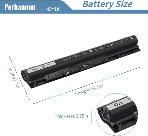 Miniatura 4 de Batería M5Y1K de 40 Wh de 14.8 V para Dell Inspiron 15 5000 3000 Series 5559 5558 5555 5566 5551 5552 5758 3567 3565 3558 3559 3551 3551 355 52/17