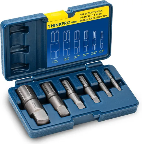 Juego de 6 Piezas de Extractores de Tubería, Extractores de Acero Resistente de TUBERÍA de 1/8 a 1 Pulgada para Tuberías Rotas, Juego de Extractores
