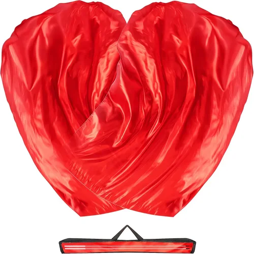 Miniatura 12 de Baisdan Banderas de adoración de 55 pulgadas para adolescentes, bandera de baile de alabanza para principiantes, banderas de iglesia con varillas