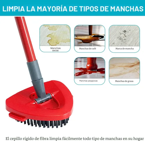 Miniatura 6 de Cabezal de repuesto para trapeador giratorio, base, mango de repuesto para OCedar EasyWring 1 sistema de tanque, incluye 2 cabezales de repuesto