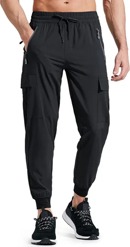 Libin Pantalones deportivos ligeros para hombre, de secado rápido, para senderismo, correr, entrenamiento, atletismo, viajes, uso casual, al aire