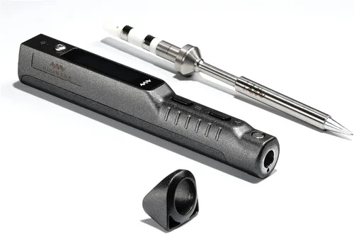 Miniatura 11 de TS101 Soldador de soldar TS100 Actualizado 90W PD 65W DC Estación de soldadura de bolsillo inteligente programable Kit con puntas I originales