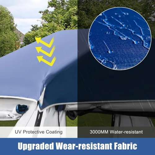 Miniatura 7 de YOLENY Instant Cabin Tent, 4-8 Person Quick Setup Family Camping Tent with Rainfly and Extended Canopy, Weather Resistant Tent with Mesh Windows and