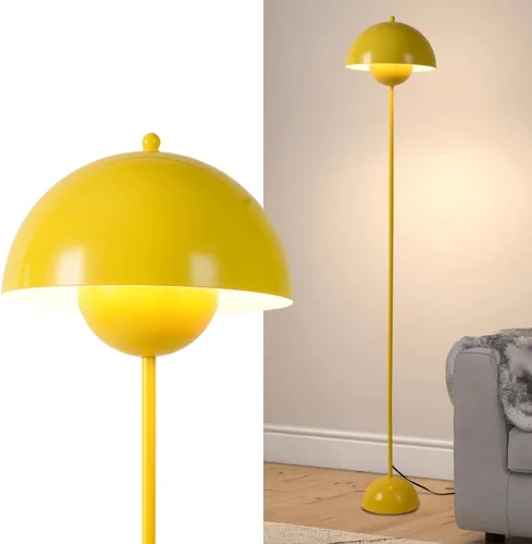 Miniatura 21 de COSYLUX Lámpara de pie moderna para sala de estar, lámpara de pie alta industrial para dormitorio, pantalla de metal que refleja la luz, lámpara