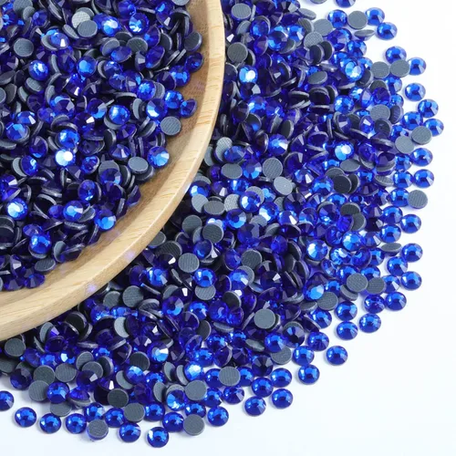 Miniatura 3 de 6000 diamantes de imitación termoadhesivos a granel, diamantes de imitación azules para ropa de manualidades, cristales termoadhesivos para Zafiro