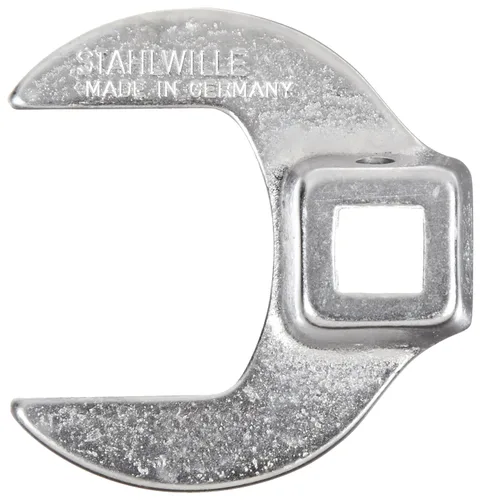 Miniatura 12 de Stahlwille 01200008 Llave de pie de gallo, 1/4" de accionamiento cuadrado, hecha de acero de aleación de cromo y cromado, tiene mordazas