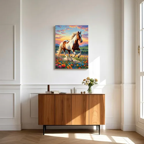 Miniatura 2 de TINDAY Kit de pintura por números de caballo por números, para adultos, pintura por números, kits de pintura para adultos, lienzo para adultos