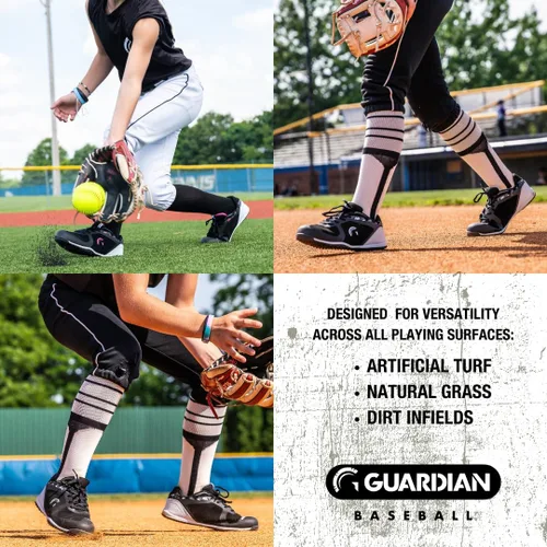Miniatura 2 de Guardian Bolt - Zapatos de béisbol para césped juvenil, tacos de béisbol para niños y niñas, zapatos de sóftbol, ligeros, de apoyo, diseño cómodo