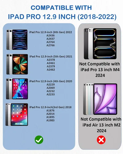 Miniatura 2 de Paperlike - Protector de pantalla para iPad Pro 12.9, poliéster mate, para dibujar, sin reflejos y textura de papel, compatible con Apple Pencil