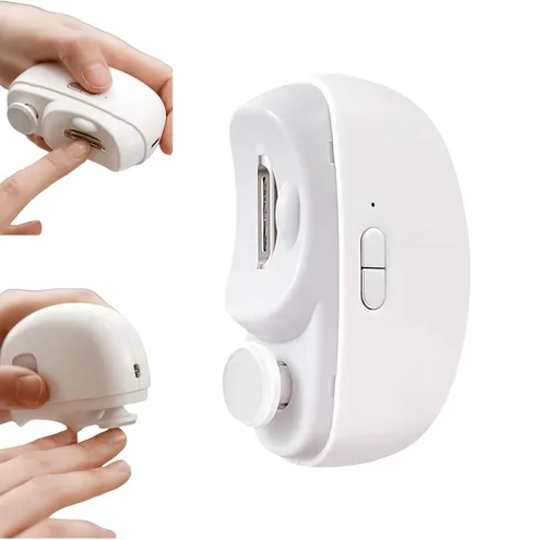 Miniatura 6 de Lima de uñas eléctrica para uñas – Recortador de uñas automático y pulidor con luz, seguro para personas mayores y niños, no para uñas gruesas