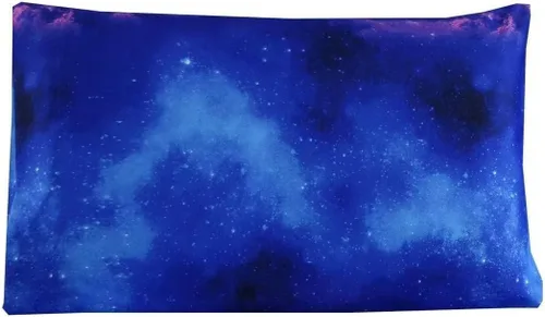 Miniatura 7 de SDIII Juego de sábanas ajustadas azules de 3 piezas tamaño individual, ropa de cama en una bolsa, ropa de cama Galaxy tamaño individual ajustada