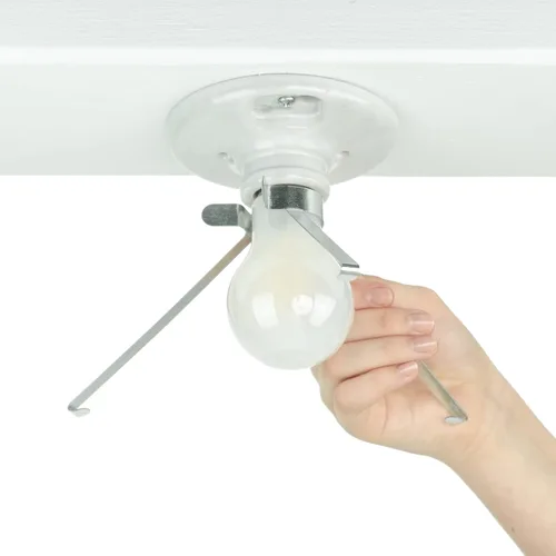 Miniatura 4 de Cubierta de lámpara de techo EZ Shade - Ayuda a cubrir bombillas expuestas en el techo - 1 paquete