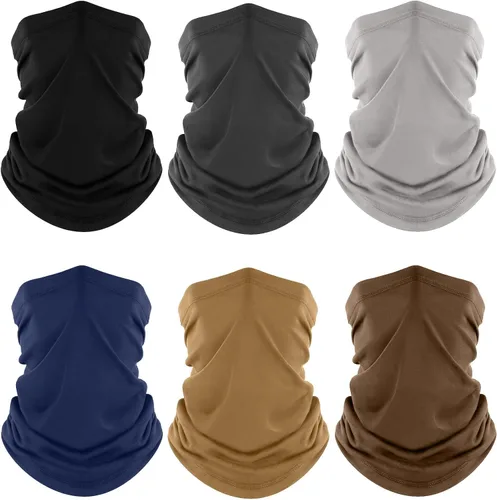 Miniatura 34 de Fuinloth Polaina para el cuello, paquete de 6 unidades de máscara facial con protección UV refrescante para hombres y mujeres