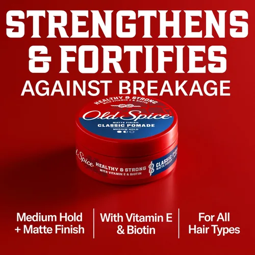 Miniatura 3 de Old Spice Pomada clásica para hombres, sujeción media, bajo brillo, peinado de cabello masculino, 2.22 onzas cada una, paquete doble