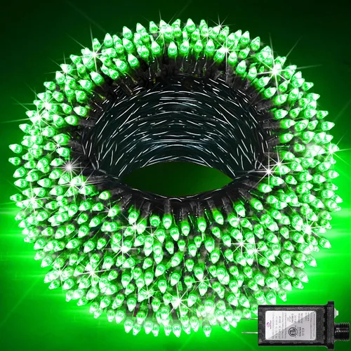 Miniatura 26 de Paquete de 2 Total 200 Pies 600 Luces LED de Navidad en Cadena, Luces de Árbol de Hadas Blanco Frío Conectables, 8 Modos y Temporizador Luces
