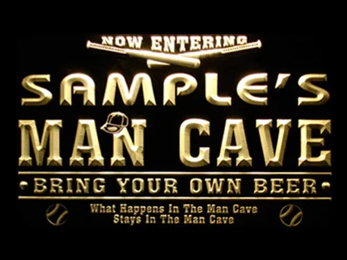 Miniatura 9 de qb-tm nombre personalizado béisbol de Man Cave bar cerveza señal de neón