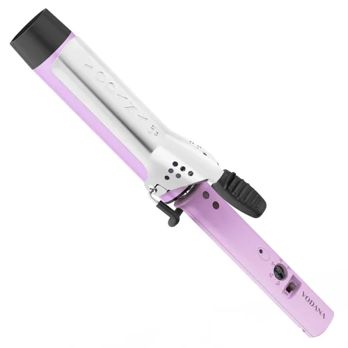 VODANA Rizador de Pelo Profesional GlamWave Cerámico, Rizos Naturales de Larga Duración, Calor Instantáneo, Rizador de Cabello, Varita Rizador,
