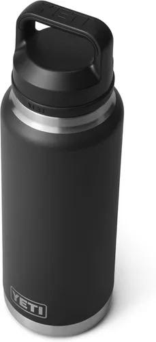 Miniatura 7 de YETI Rambler - Botella de 36 onzas, aislada al vacío, a prueba de fugas, de acero inoxidable con tapón para sorbos Aislamiento al vacío Negro