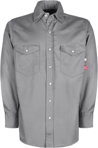 Miniatura 12 de KONRECO Camisas FR para hombre, 6.5 onzas, ligeras, uniformes de trabajo, resistentes al fuego, para soldar, repelente al agua y a las manchas