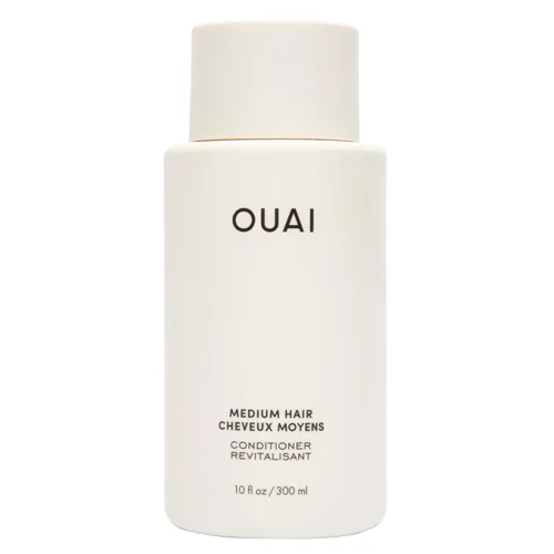 OUAI Acondicionador Medium – Acondicionador hidratante para el cabello con aceite de coco, aceite de babasú y queratina – Fortalece, repara y añade
