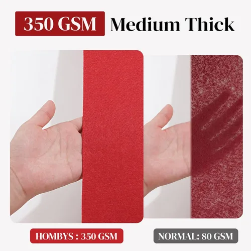 Miniatura 4 de HOMBYS Alfombra roja de 350 GSM para fiestas y eventos, alfombra antideslizante de 2.6 x 10 pies para decoración de propuestas y bodas, Hollywood