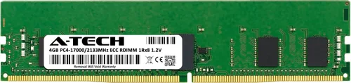 Miniatura 2 de A-Tech 4GB DDR4 2133MHz PC4-17000 ECC RDIMM 1Rx8 Single Rank 1.2V ECC Registered DIMM de 288 pines Módulo de actualización de memoria RAM