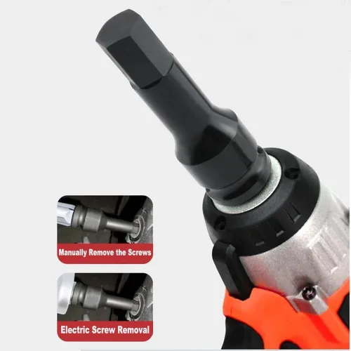 Miniatura 6 de Bettomshin Broca de impacto hexagonal, llave Allen de 1/2 pulgada, enchufe de impacto hexagonal de 0.669 in, acero Cr-Mo, destornillador hexagonal